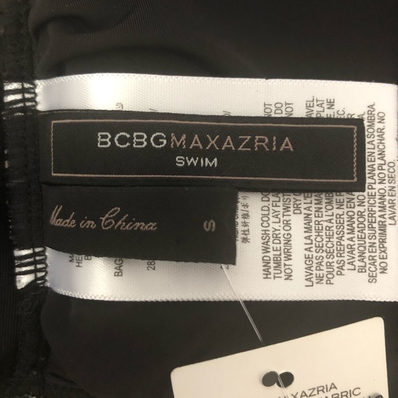 NWT BCBGMaxAzria sexy black bikini top & bottoms S - Picture 5 of 14